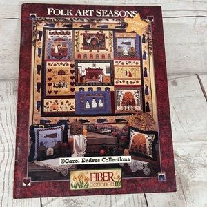 Fiber Mosaics Folk Art Seasons January to June Carol Endres Collections